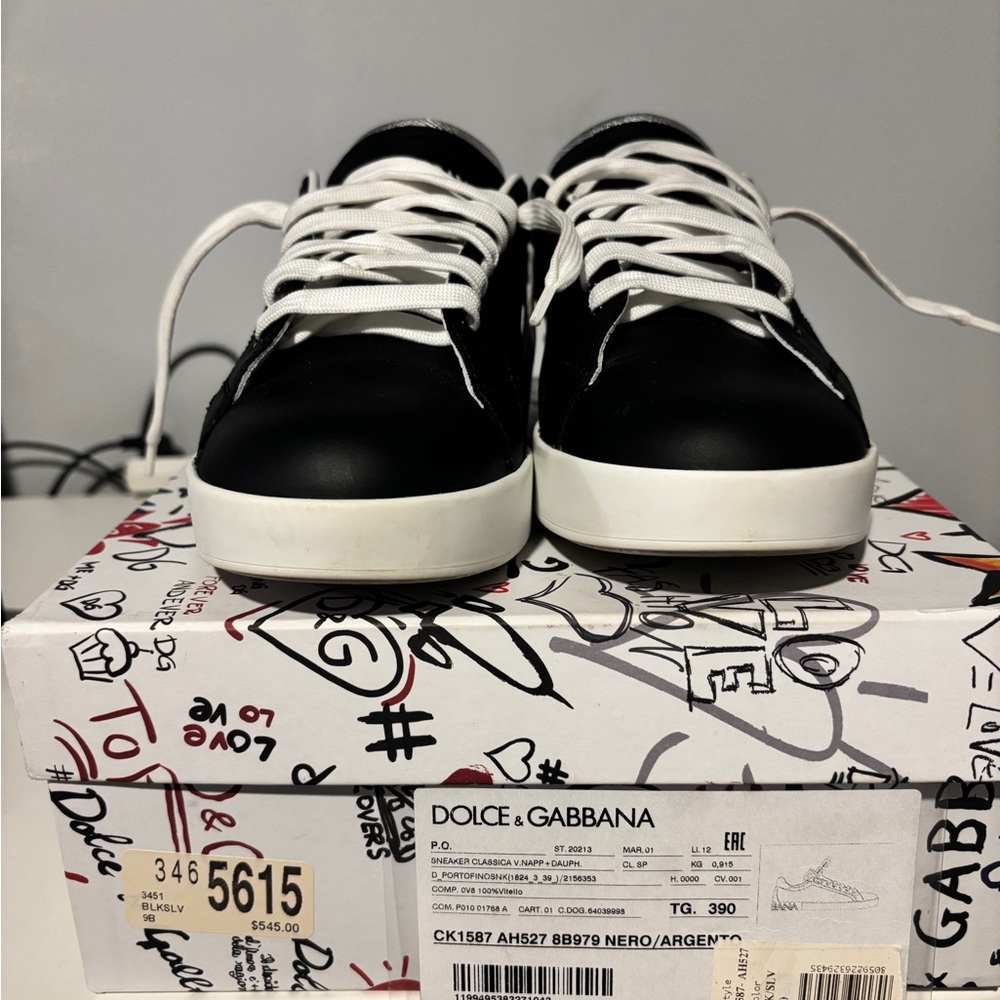 Dolce & Gabbana Black and White Sneakers